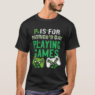 Camiseta P é para jogar jogos Rua dia jogador de Patrick