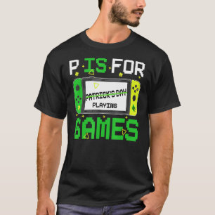 Camiseta P É Para Jogar Videos games Rapazes Ruas Engraçada