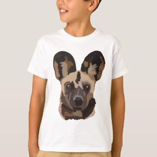 Camiseta P é para o cão pintado