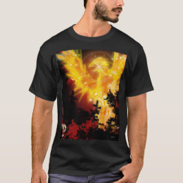 Camiseta P é para o design de Phoenix