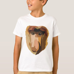 Camiseta P é para o Macaco Proboscis