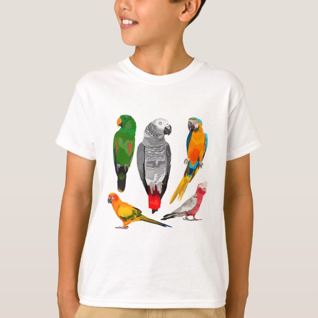 Camiseta P é para o papagaio (Frente)