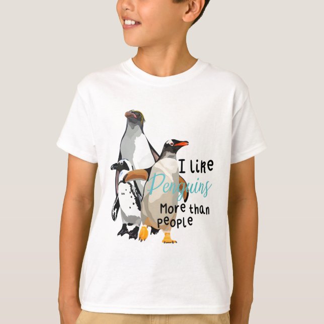 Camiseta P é para o Pinguim (Frente)