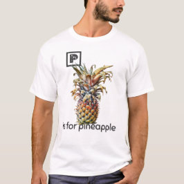 Camiseta P é para o T-Shirt de abacaxi