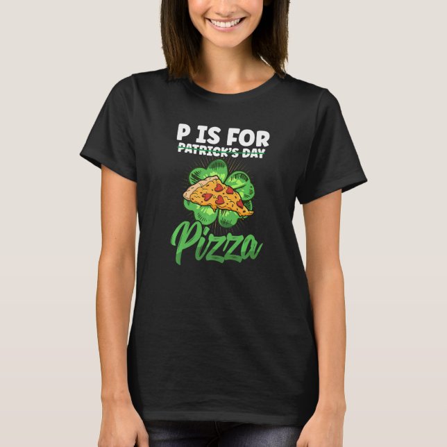Camiseta P É Para Pizza (Frente)