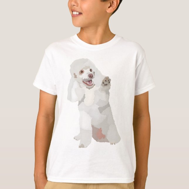 Camiseta P é para Poodle (Frente)