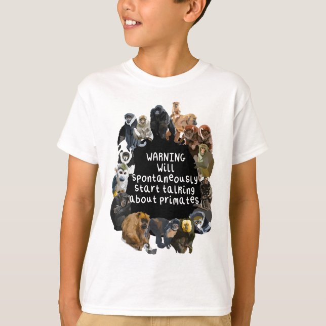 Camiseta P é para Primate (Frente)