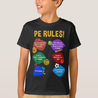 Camiseta P.E. Professores Regras de Educação Física Escola