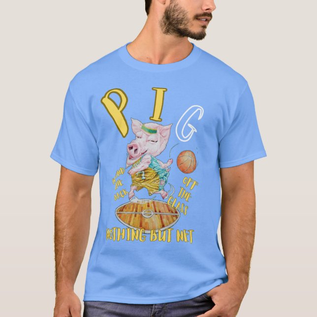 CAMISETA P.I.G., CAMISEIRA T-SHIRT DO JOGO BASKETBALL (Frente)