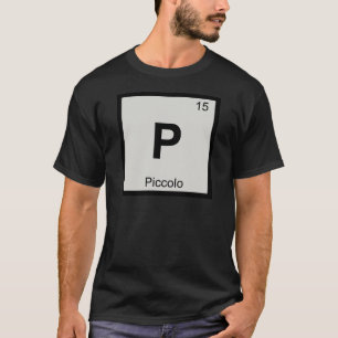 Camiseta P - Pequena Música Química Símbolo da Tabela Perió