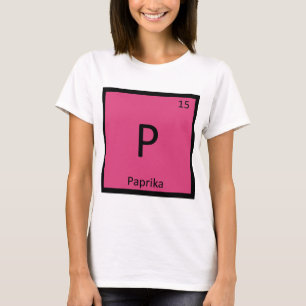 Camiseta P - Pimenta Química Símbolo da Tabela Periódica