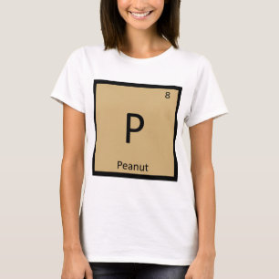 Camiseta P - Química da Leguminosa Amendoim Símbolo da Tabe