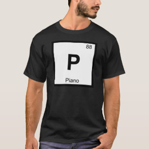 Camiseta P - Símbolo da mesa periódica da química da mú