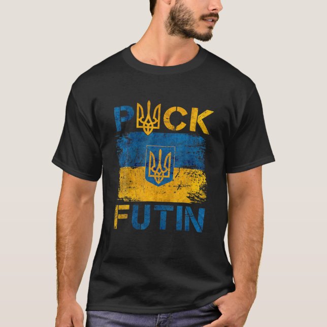 Camiseta P Uck F Me I Stand With Ucraniano (Frente)