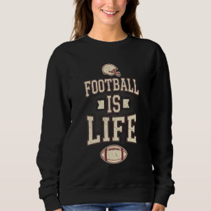 Camiseta P Vintage Football Is Life Distressed Bel