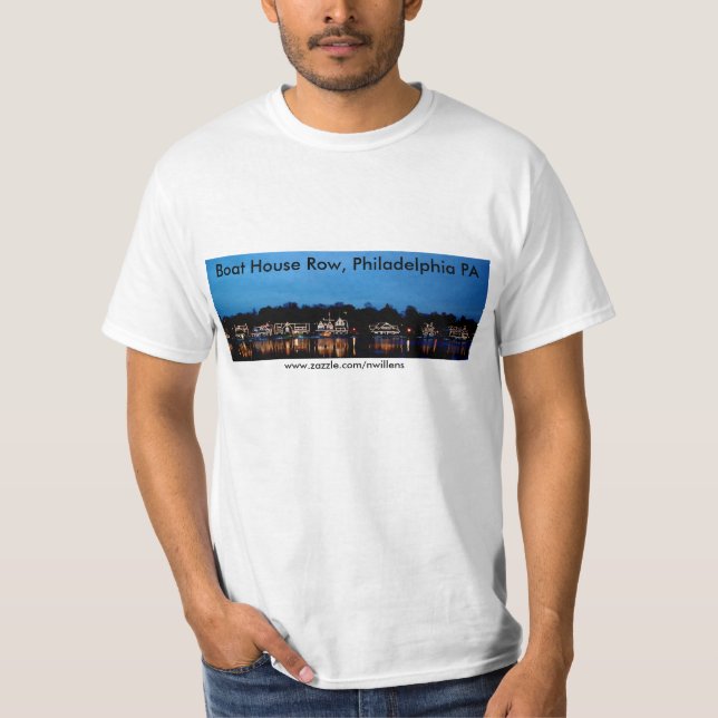 Camiseta PA da fileira, da Philadelphfia da casa de barco - (Frente)