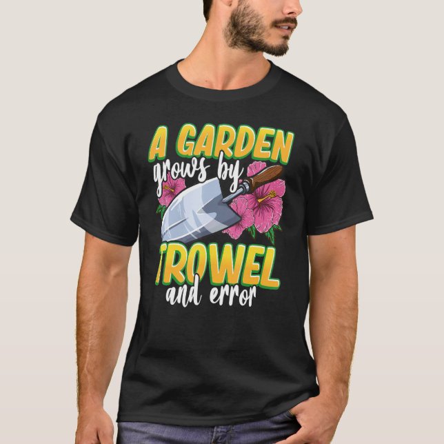Camiseta Pá de jardinagem e erro (Frente)