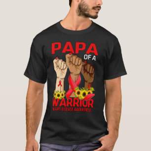 Camiseta Pá De Mão De Uma Doença Cardíaca Guerreira Sensibi