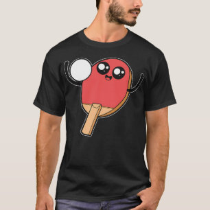 Camiseta Pá de Tênis de Mesa Rosto Fofo