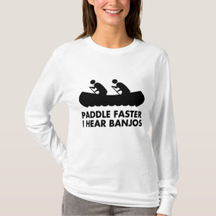 Camiseta Pá mais rapidamente eu ouço banjos