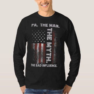Camiseta Pa O Homem O Mito A Má Influência Americana Fla