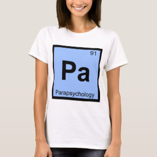 Camiseta Pa - Parapsicologia Tabela Periódica Química