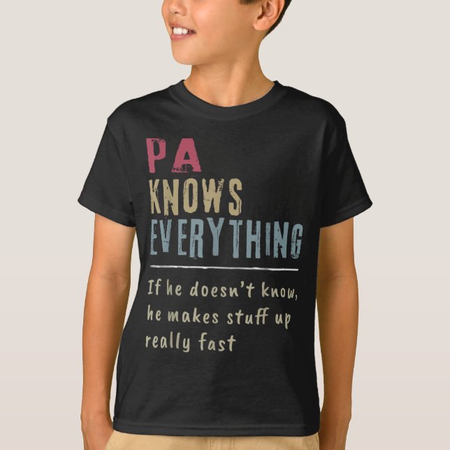 Camiseta Pa sabe tudo - vovô presente (Frente)