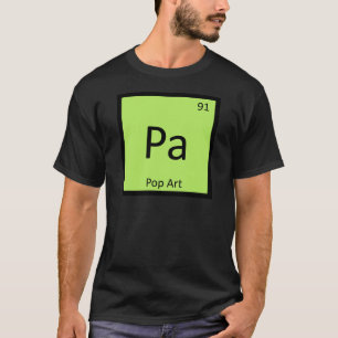 Camiseta Pa - Símbolo da Tabela Periódica da Química Pop Ar