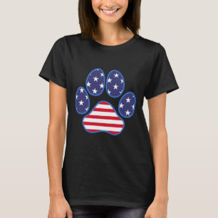 Camiseta Pac Imprime Cachorro Cat. 4 De Julho Homens Americ