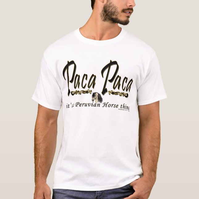 Camiseta Paca Paca, Coisa do Cavalo Peruano (Frente)