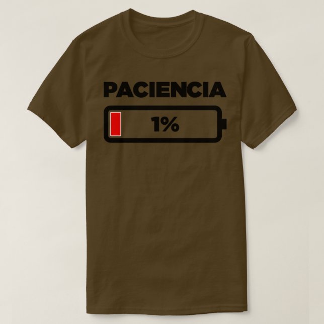 Camiseta Paciência (Frente do Design)