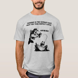 Camiseta "Paciência É a Isca Definitiva" Pescador