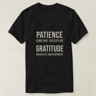 Camiseta Paciência & Gratidão - Sabr & Shukr Islâmico