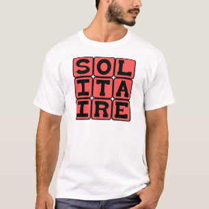 Camiseta Paciência, Jogo de Cartas para Uma Pessoa