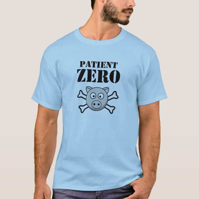 CAMISETA PACIENTE ZERO - GRIPE DOS SUÍNOS (Frente)
