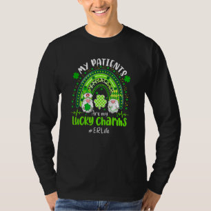 Camiseta Pacientes Gnomo São Os Meus Charmes Sortudos Na Ru