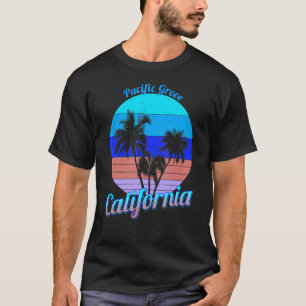Camiseta Pacific Grove California Retro Palm Trees Beach Su