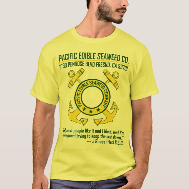 Camiseta Pacífico Comestível Alga Empresa - Fresno, CA (Frente)