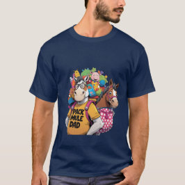 Camiseta Pack Mule Pai - T-Shirt Engraçado