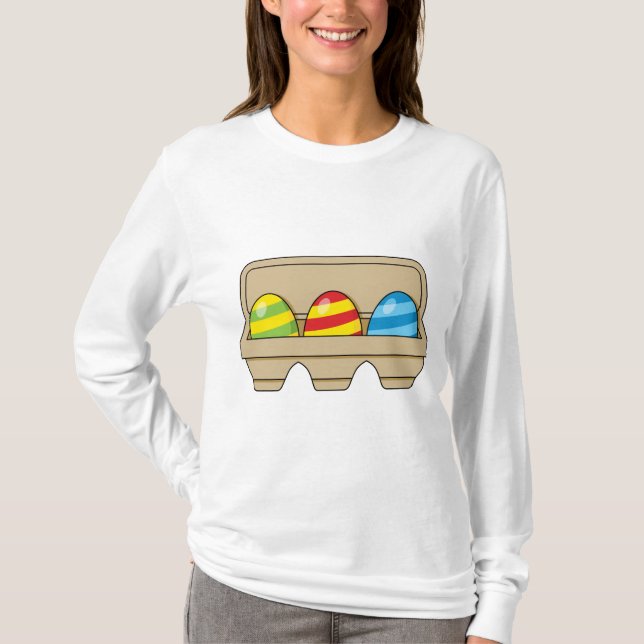 Camiseta Pack of Colorful Cartoon Easter Eggs (Frente)
