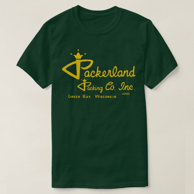 Camiseta Packerland Packing CoGreen Bay WI (Frente do Design)