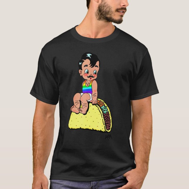 Camiseta Paco Love Win Rainbow Sinal de Paz Orgulho Lésbica (Frente)