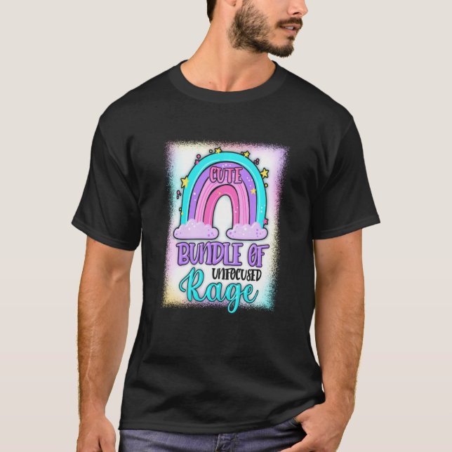 Camiseta Pacote Bonito De Gótico Arrepiante Não Focado Arco (Frente)