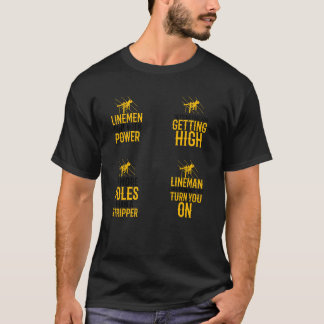 Camiseta Pacote de adesivos de citações de Lineman menino