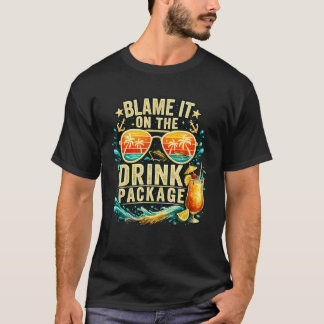 Camiseta Pacote de Bebidas de Cruzeiro Engraçado Culpe o Pa