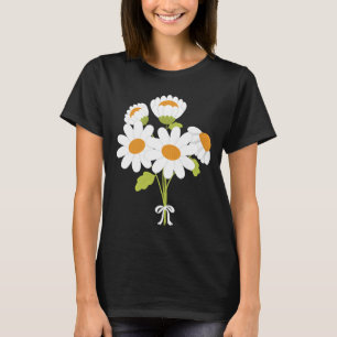 Camiseta Pacote de margarida branca