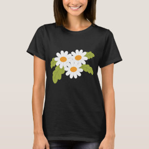 Camiseta Pacote de margarida branca
