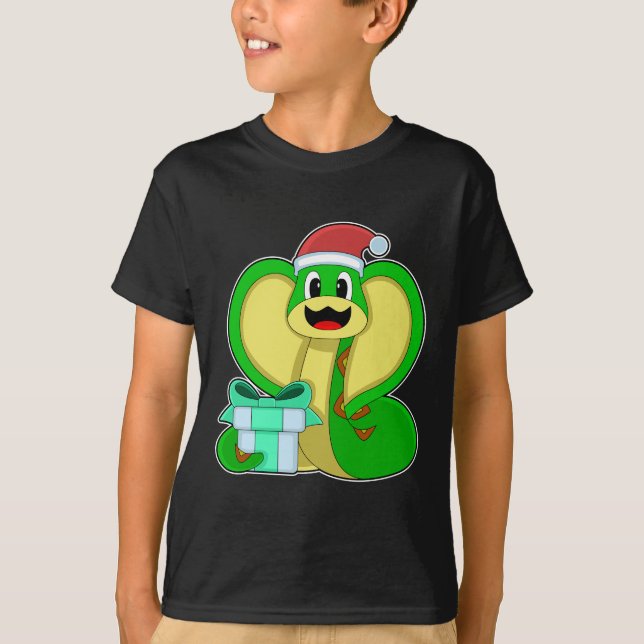 Camiseta Pacote de Natal cobra (Frente)