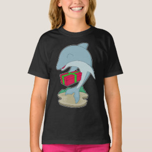 Camiseta Pacote de Natal de Golfinho