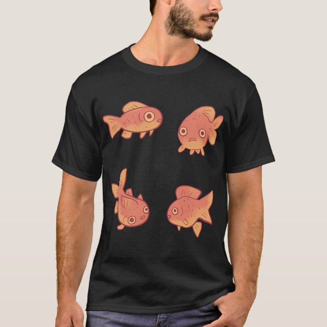 Camiseta Pacote de peixe dourado (Frente)
